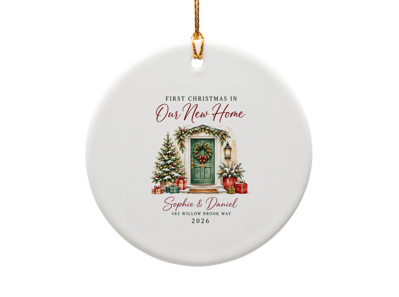 First Christmas In Our New Home Ornament Personalized Christmas Ornament New Home Gift 2026 Holiday Decor O1556