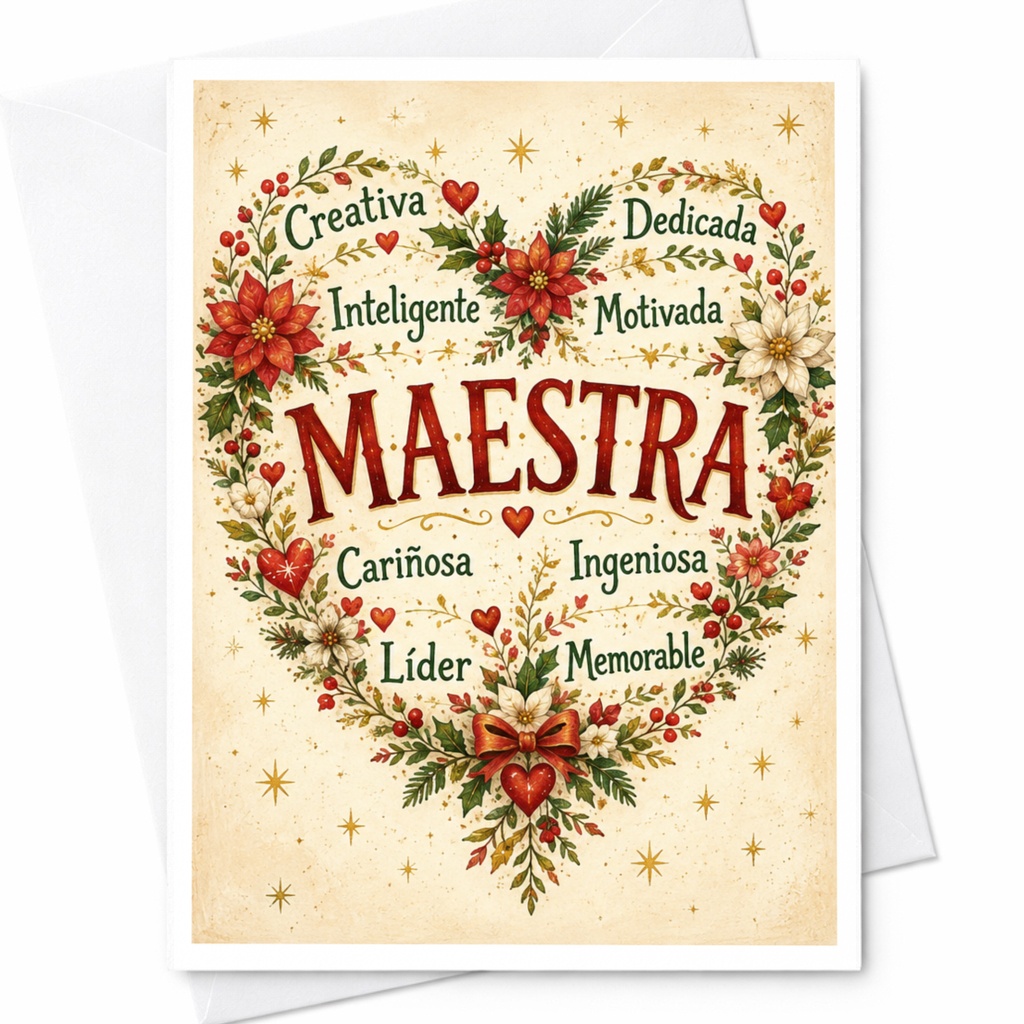 Creativa Dedicada Inteligente Motivada Maestra Teacher Appreciation Card Floral Heart Thank You Card For Teacher C6830