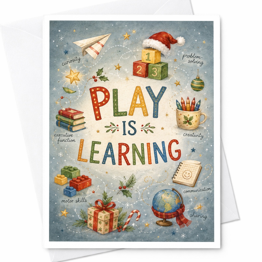 Play Is Learning Educational Greeting Card Kids Learning Encouragement Fun Playful Everyday Card For Teachers C6859