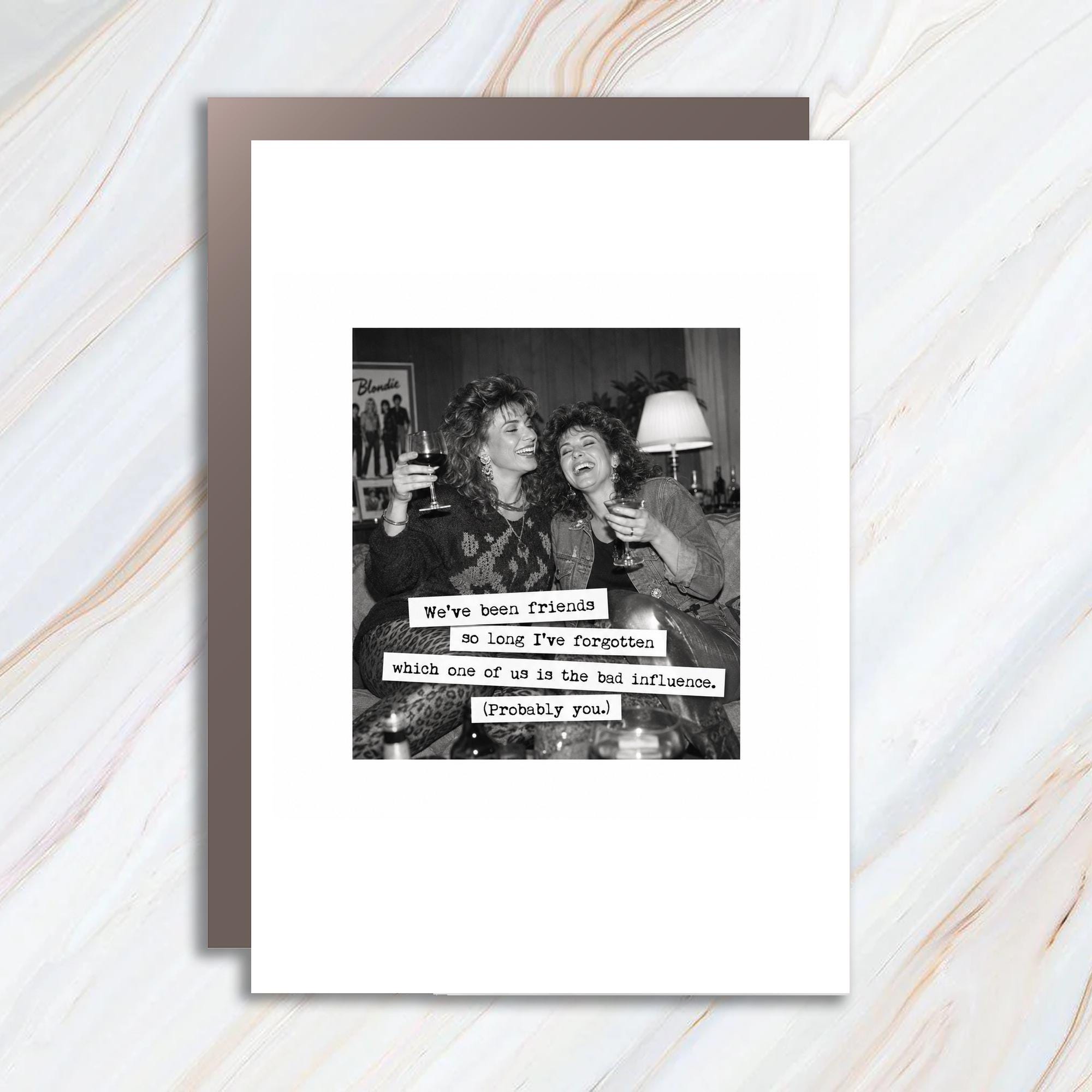 We've Been Friends So Long Funny Friendship Card Best Friend Birthday Card For Her Cute Retro Style Wine Lovers C1729
