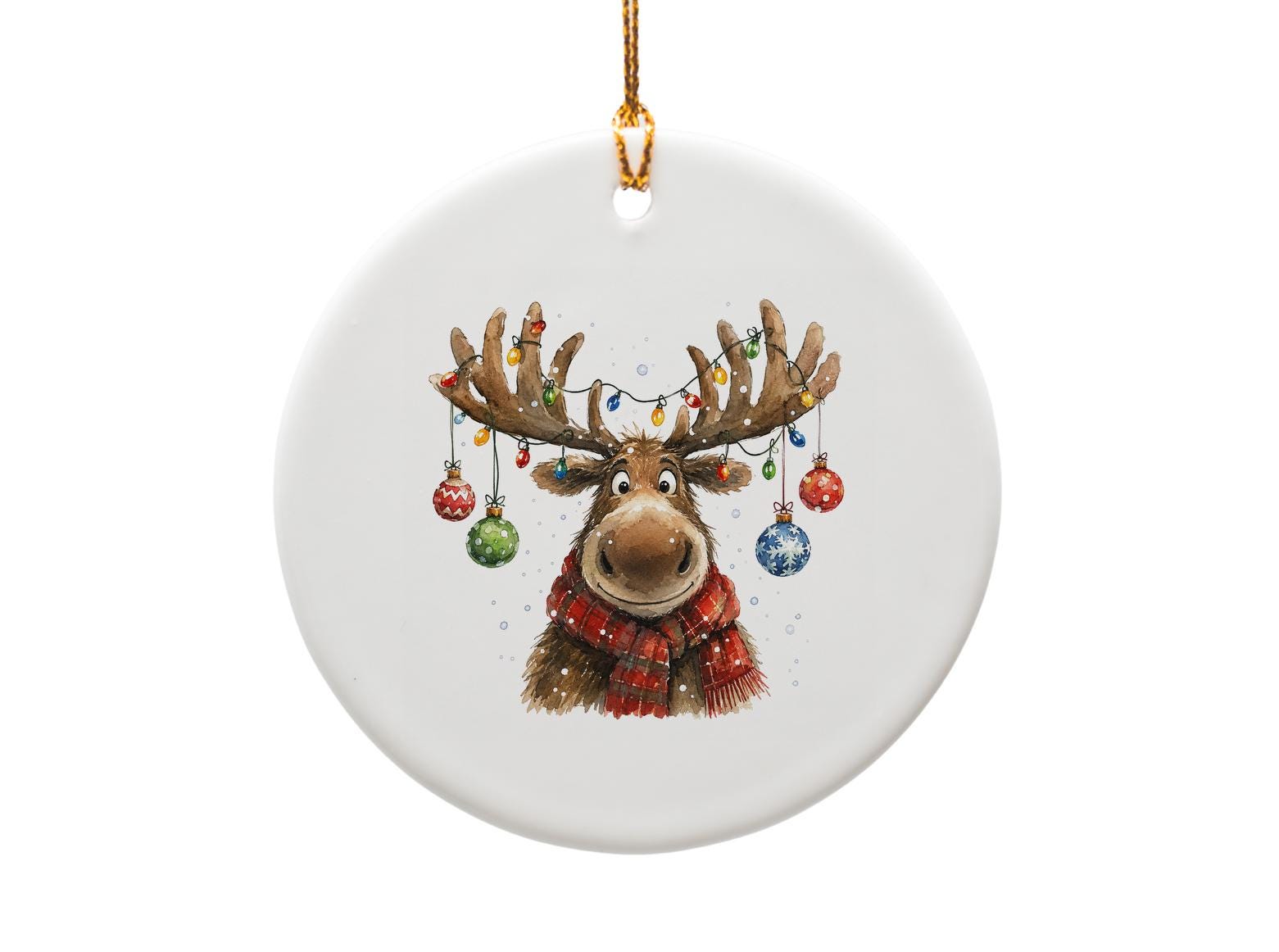 Moose Christmas Ornament Cute Holiday Decor Festive Animal Ornament Christmas Tree Decoration Winter Gift For Animal Lover O1711
