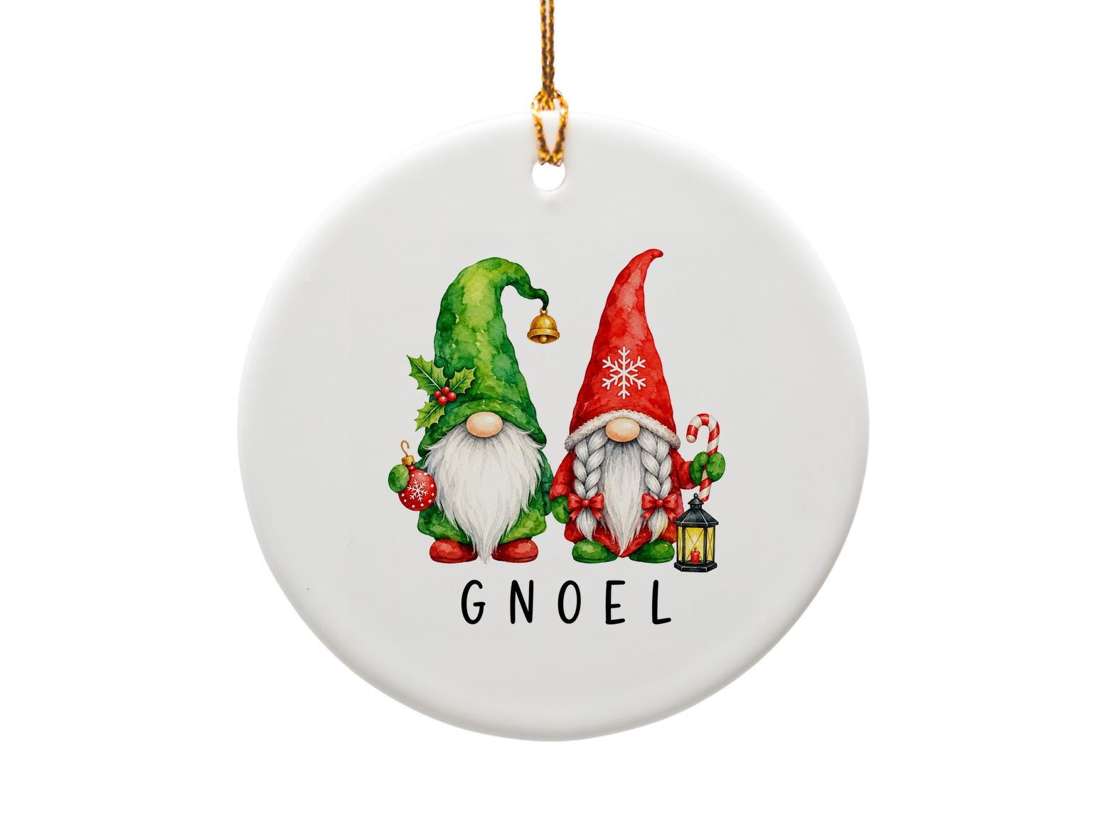 Gnoel Christmas Ornament Festive Gnome Decor Holiday Decoration Cute Gnome Couple Winter Ornament Gift For Gnome Lover O1789