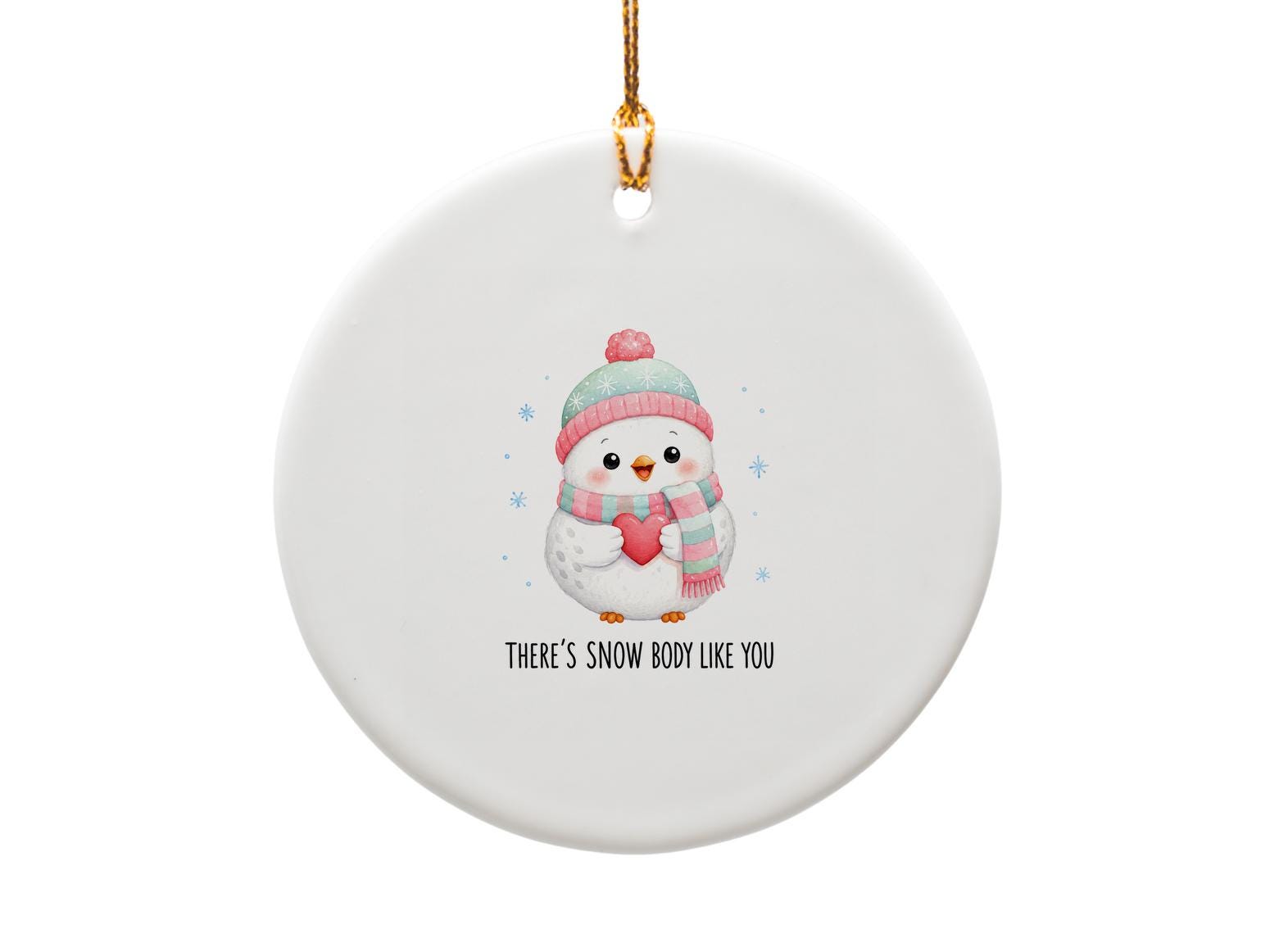 There's Snow Body Like You Cute Snowman Christmas Card Holiday Greeting Card Winter Love Card For Friend Romantic O1808