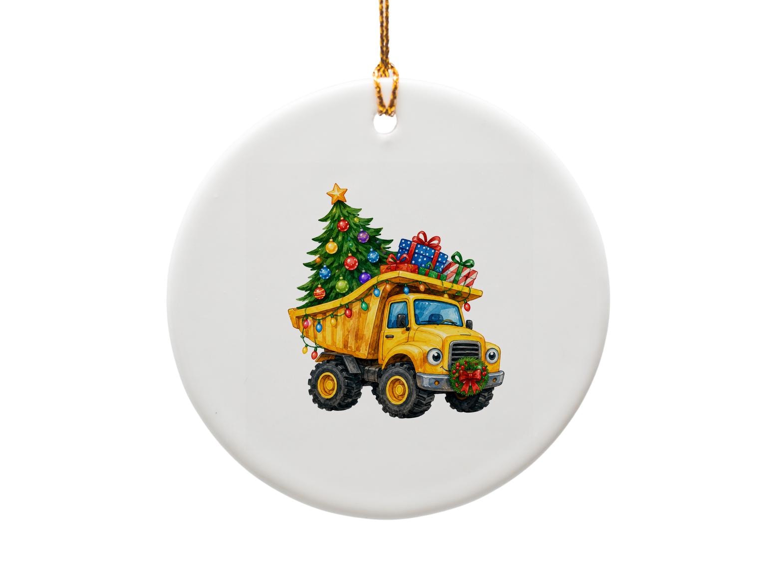 Christmas Truck Ornament Festive Holiday Decor Cute Tree And Gifts Perfect For Kids Room Or Christmas Tree Decoration O1838