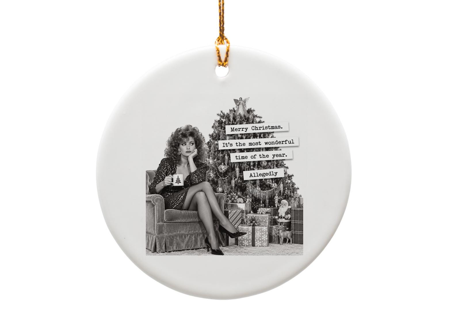 Merry Christmas. It's The Most Wonderful Time Of The Year. Allegedly Funny Christmas Ornament Holiday Decor Gift O1900