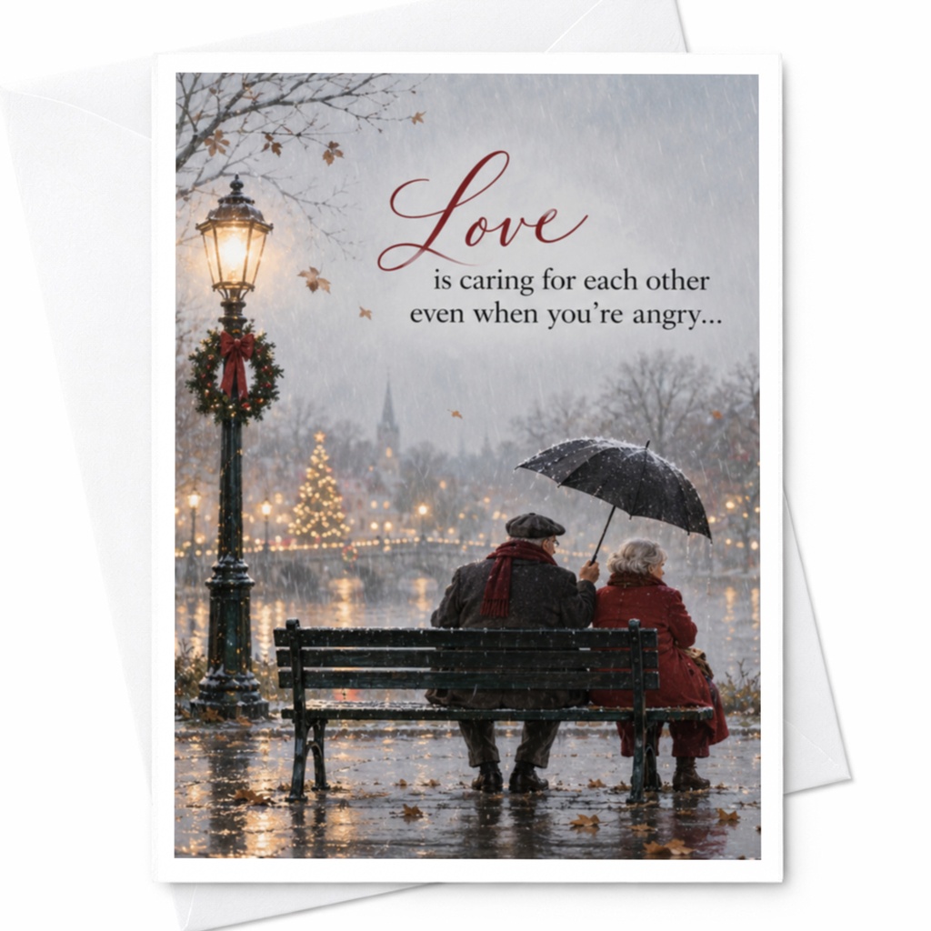 Love Is Caring For Each Other Romantic Card Anniversary Card For Couple Sweet Love Greeting Card Sentimental Relationship Card C7499