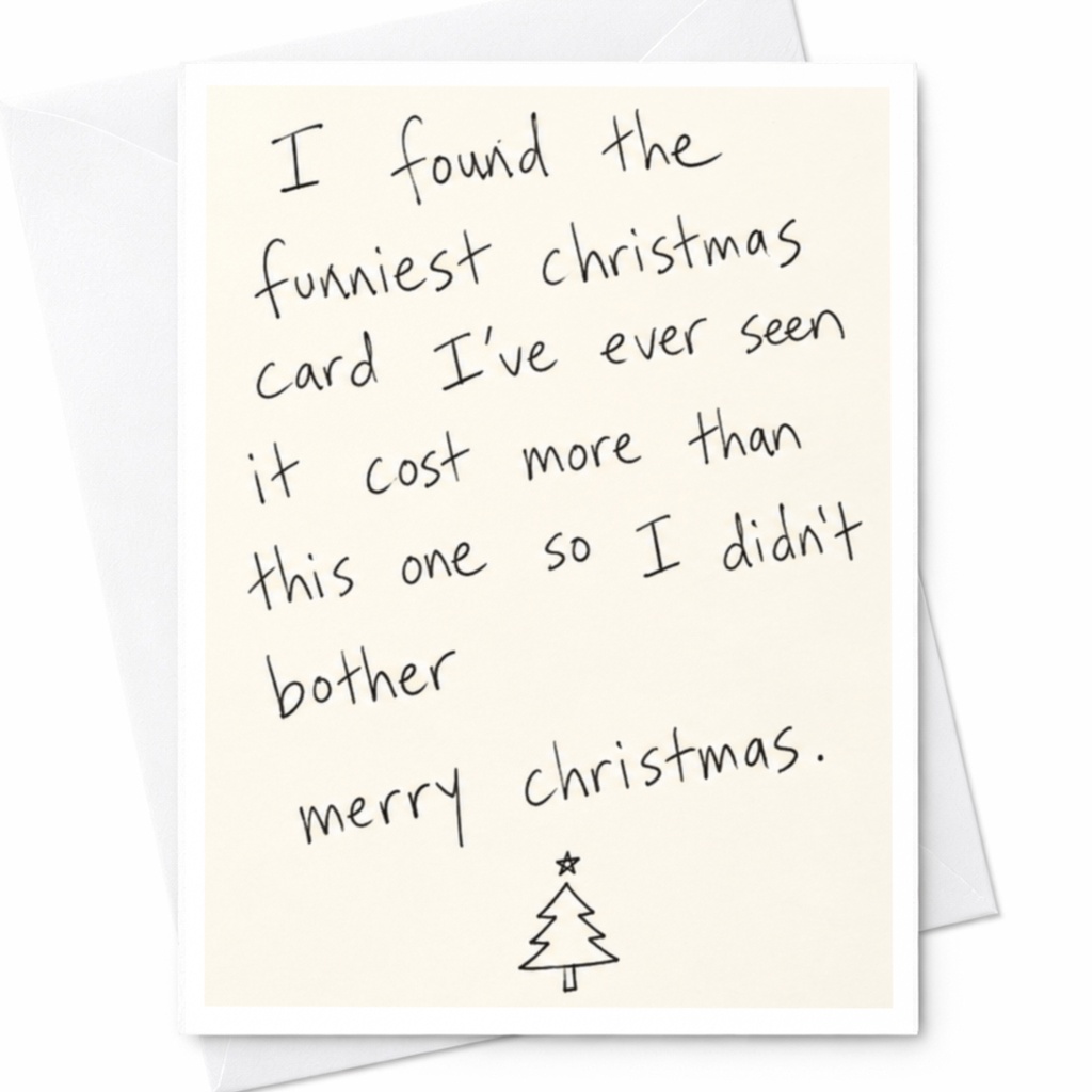 I Found The Funniest Christmas Card Christmas Card Funny Holiday Greeting Card For Friend Family Merry Christmas C8020