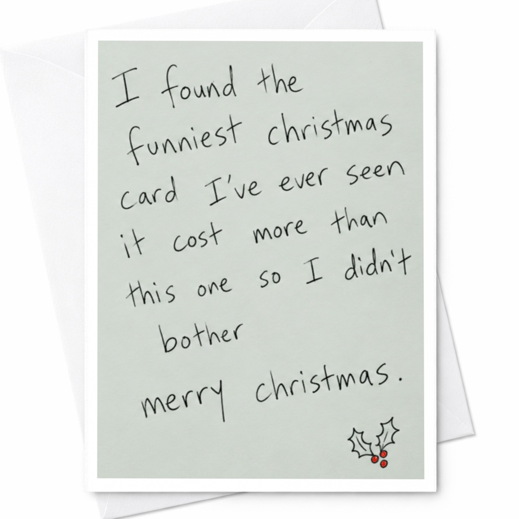 I Found The Funniest Christmas Card Christmas Card Funny Holiday Greeting Card For Friend Family Merry Christmas C8021