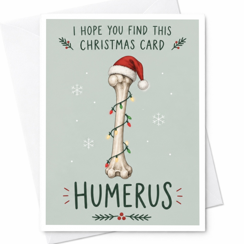 I Hope You Find This Christmas Card Humerus Funny Christmas Card Holiday Greeting Card For Friend Cute Xmas Card C8436