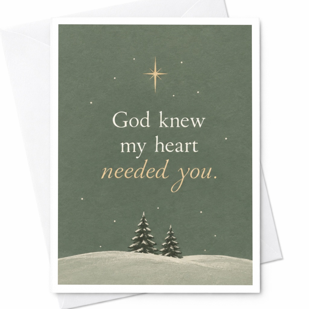God Knew My Heart Needed You Romantic Greeting Card Love Card For Partner Anniversary Card Sentimental Card For Him Her C8532