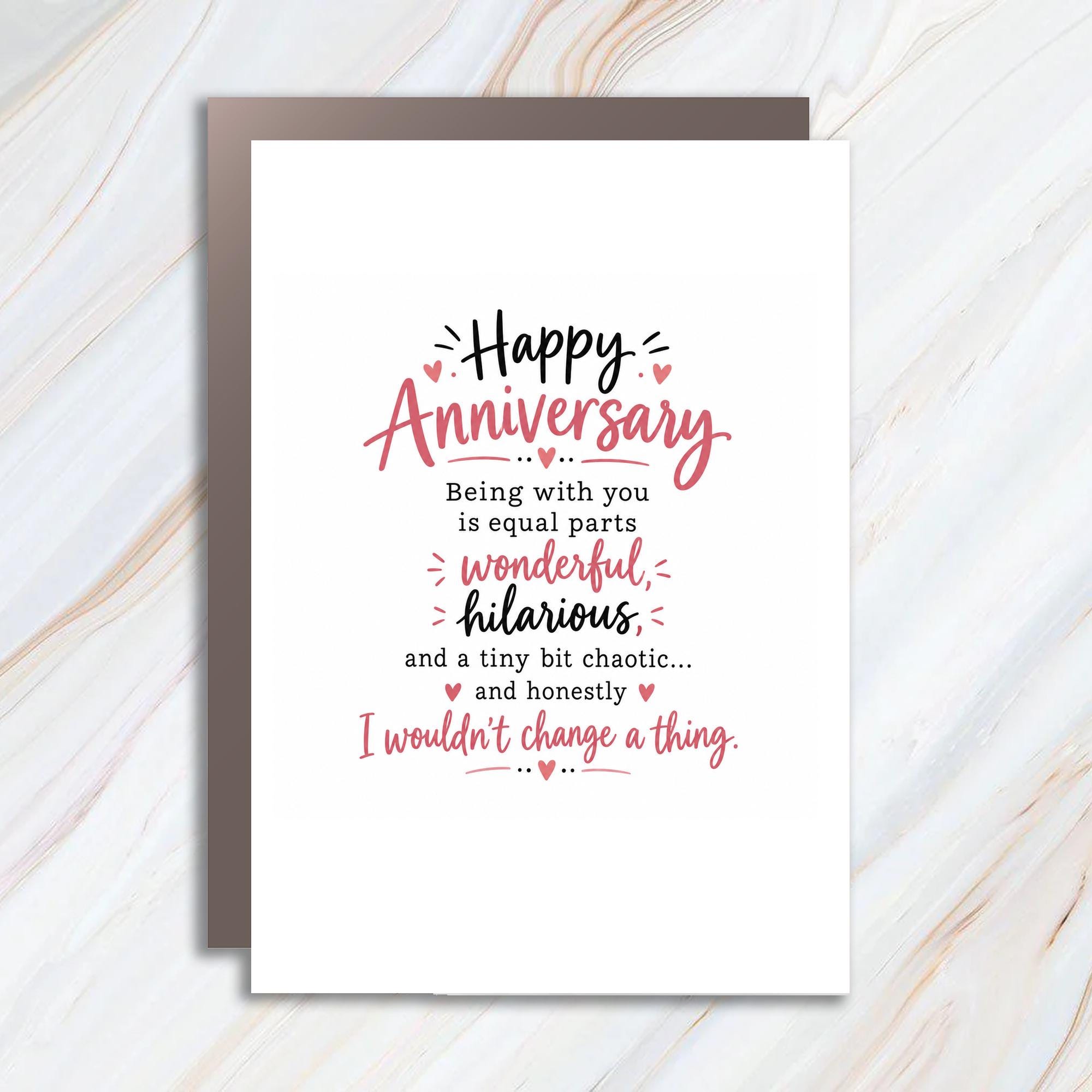 Happy Anniversary Being With You Is Equal Parts Wonderful Hilarious Anniversary Card For Couple Romantic Funny Love Card C1232