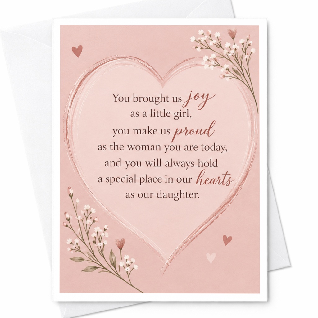 You Brought Us Joy Daughter Card Heartfelt Greeting Card For Daughter Birthday Or Special Occasion Sentimental Floral C9271