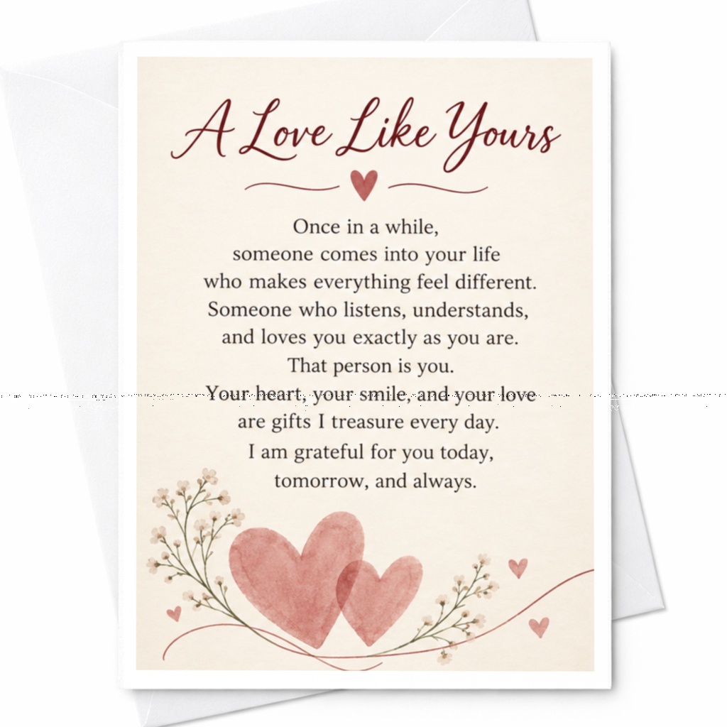 A Love Like Yours Anniversary Card Romantic Greeting Card For Wife Husband Heartfelt Love Card For Couple Special Occasion C9306