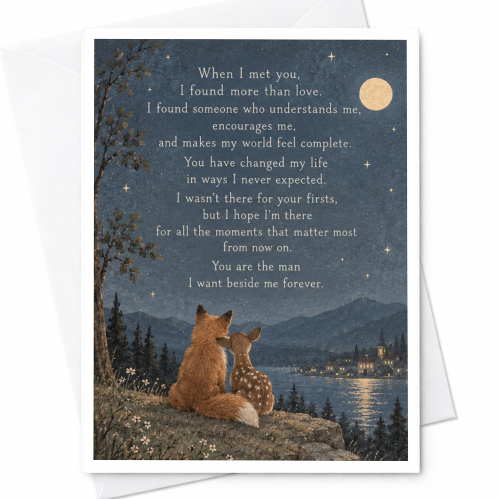 When I Met You Romantic Card Love Greeting Card For Him Anniversary Card Sentimental Card For Husband Partner C9388