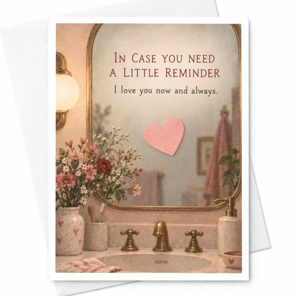 In Case You Need A Little Reminder I Love You Now And Always Love Card Romantic Greeting Card For Her Sweet Anniversary Card C10123