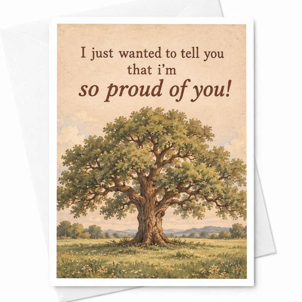 I Just Wanted To Tell You That I'm So Proud Of You Congratulations Card Encouragement Greeting Card For Friend Family Support C10178